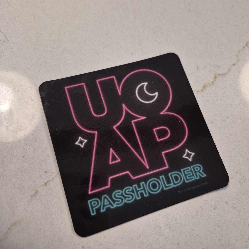 Black and Neon Passholder Magnet